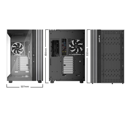 Корпус ПК без блока питания/ Case be quiet! LIGHT BASE 900 FX, Full-Tower, TG, 4x140mm ARGB, 2xUSB-A 3.2, 1xUSB 3.2 Type-C, XL-ATX, E-ATX, ATX, mATX, mITX Black