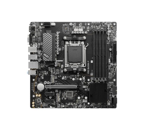 Материнская плата MSI PRO B650M-P,B650,AM5,4DDR5,1PCI-Ex16,2PCI-Ex1,2M.2,4SATA3,3USB3.2 Gen2(2A+1C),4USB3.2 Gen