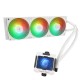 Водяное охлаждение для процессора/ Water Cooling SystemThermalright Frozen Warframe 360 White Argb (360mm, White, ARGB/ Fans: 3x120mm, 70.84CFM, 29.8dBA, 2000RPM/ Pump height 60mm, 23dBA, 3000RPM, Rad thickness 27mm/ S: 1200, 1700, 1851, 2011, 2066, 115X,