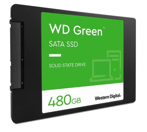 Твердотельный накопитель Western Digital Green SSD 2,5” SATA 480Gb, WDS480G3G0A, 1 year (незначительное повреждение коробки)