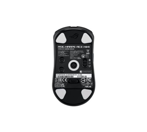 Мышь ASUS ROG HARPE ACE MINI, 49g, 2.4GHz RF, Bluetooth 5.1, 36K DPI sensor, 5 Programmable Buttons, Black