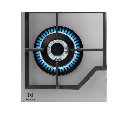 Встраиваемые газовые панели ELECTROLUX/ Газовая варочная поверхность - газ на стекле, 2 чугунных держателя, газконтроль варочной поверхности, интегрированный автоподжиг варочной поверхности, конфорки: Конфорка ускоренного нагрева, средней мощности, Конфор