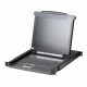 ЖК-монитор 17" с клавиатурой, выдвижной, 1U, RAL 7021/ Console with LCD screen 17"