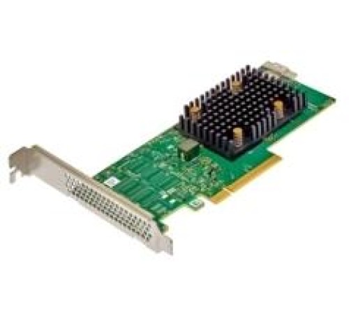 Контроллер Broadcom Controller 9500-8i SGL (05-50077-03) (PCIe v4 x8 LP) Tri-Mode SAS/SATA/NVMe 12G HBA, 8port(1*int SFF8654), 3808 IOC, RTL, 1 year