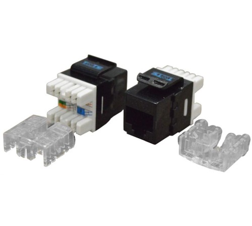 Модуль Keystone RJ45, Cat.6, UTP, 180 градусов, черный Модуль Keystone RJ45, Cat.6, UTP, 180 градусов, черный