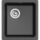 Кухонная мойка RIVELATO RIVELATO Мойка BERKANA 35 1-чаш 415*455, монтаж: универсальный, материал: кварц, цвет черный