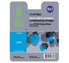 -/ Картридж струйный Cactus CS-EPT0822 T0822 голубой (13.8мл) для Epson Stylus Photo R270/290/RX590