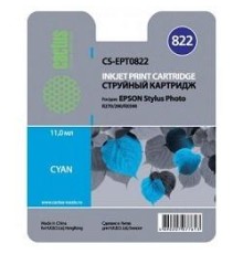 -/ Картридж струйный Cactus CS-EPT0822 T0822 голубой (13.8мл) для Epson Stylus Photo R270/290/RX590