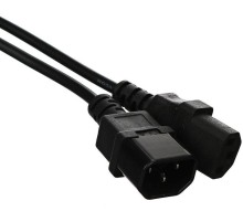 Кабель/ Кабель монитор - компьютер 220V (UPS -> устройство) <VDE> 3G*0.5mm2 VCOM <CE001-CU0.5-1.8>, 1.8м