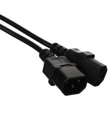 Кабель/ Кабель монитор - компьютер 220V (UPS -> устройство) <VDE> 3G*0.5mm2 VCOM <CE001-CU0.5-1.8>, 1.8м