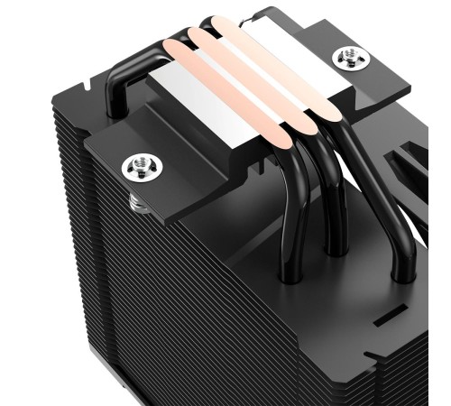 Кулер для процессора/ CPU Cooler PCCooler PALADIN EX300S (125W, 4-pin PWM, 157mm, Al/Cu, 3x6mm, FRGB, 1x120mm, 73.6CFM, 28.6dBA, 1800RPM, S: 1851/1700/1200/115X, AM5/AM4, black) Кулер для процессора/ CPU Cooler PCCooler PALADIN EX300S (125W, 4-pin PWM, 157mm, Al/Cu, 3x6mm, FRGB, 1x120mm, 73.6CFM, 28.6dBA, 1800RPM, S: 1851/1700/1200/115X, AM5/AM4, black)