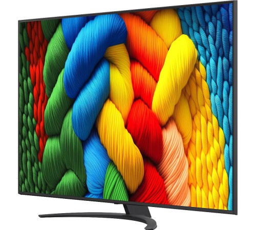 Телевизор ЖК 75'' LG/ 75", Ultra HD, Nano Color, Smart TV, WebOS, Wi-Fi, DVB-T2/C/S2, MR, 60Hz Native, 2.0ch (20W), 2 HDMI, 2 USB, 1 Pole, Charcoal Black, 2025