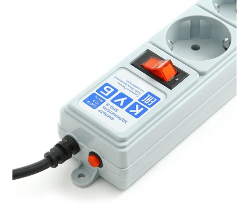 Фильтр-удлинитель Power Cube B 3.0 м 5 розеток (серый) 10А/2,2кВт/ Surge protector Power Cube B 3.0 m 5 outlets (gray) 10A / 2.2kW Фильтр-удлинитель Power Cube B 3.0 м 5 розеток (серый) 10А/2,2кВт/ Surge protector Power Cube B 3.0 m 5 outlets (gray) 10A / 2.2kW