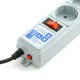 Фильтр-удлинитель Power Cube B 3.0 м 5 розеток (серый) 10А/2,2кВт/ Surge protector Power Cube B 3.0 m 5 outlets (gray) 10A / 2.2kW