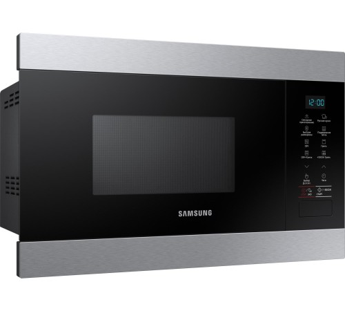 встраиваемая микроволновая печь Samsung 595x380x320 mm, 22 liters., touch control, door type - button, grill,color- stainless steel