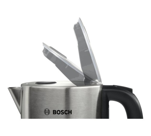 Электрический чайник Bosch/ Электрический чайник Bosch, объем 1.7 л, защита от перегрева, автоматическое отключение, функция "без пара", Lift Switch Off, цвет нержавеющая сталь Электрический чайник Bosch/ Электрический чайник Bosch, объем 1.7 л, защита от перегрева, автоматическое отключение, функция "без пара", Lift Switch Off, цвет нержавеющая сталь