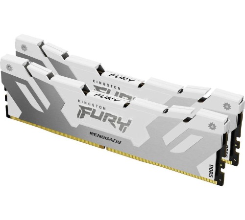 Память оперативная/ Kingston 32GB 6400MT/s DDR5 CL32 DIMM (Kit of 2) FURY Renegade White XMP Память оперативная/ Kingston 32GB 6400MT/s DDR5 CL32 DIMM (Kit of 2) FURY Renegade White XMP