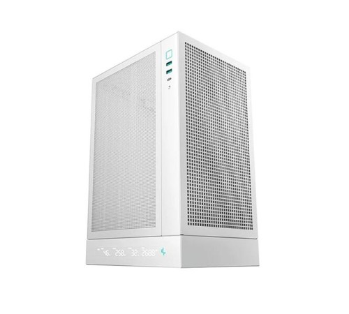 Корпус Deepcool CH170 DIGITAL WH без БП, белый, MINI-ITX (R-CH170-WHNPI0D-G-1)