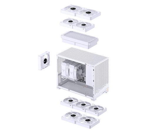 Корпус без блока питания/ Case JONSBO D32 PRO, Mini-Tower, TG, no fan, 2xUSB-A 3.2 + 1xUSB-C 3.2, mATX, mDTX, mITX White Корпус без блока питания/ Case JONSBO D32 PRO, Mini-Tower, TG, no fan, 2xUSB-A 3.2 + 1xUSB-C 3.2, mATX, mDTX, mITX White