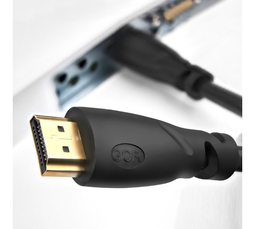 GCR Кабель 10.0m HDMI 1.4, 30/30 AWG, позолоченные контакты, FullHD, Ethernet 10.2 Гбит/с, 3D, 4K, экран, GCR-53617