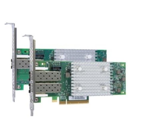 Сетевая карта Lenovo QLogic 16Gb Enhanced Gen5 FC Dual-port HBA, transivers no included, ATZC, 01CV760