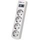 Сетевой фильтр Pilot Mini 4 розетки (евро с заземлением), 10А/2.2кВа, автомат, 10 м/ Surge protector Pilot Mini 4 euro outlets, 10A / 2.2kVt, automatic circuit-breaker, 10 m