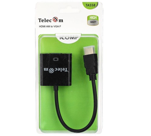 Кабель-переходник/ Кабель-переходник HDMI(M) -> VGA(F)   Telecom [TA558]