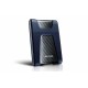Внешний жесткий диск/ Portable HDD 4TB ADATA HD650 (Black), Silicone, USB 3.2 Gen1, 127x99x27mm, 390g /3 года/