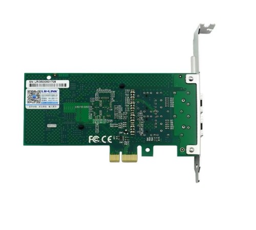 Сетевая карта LR-Link NIC PCIe x1, 2 x 1G SFP , Intel i350 chipset