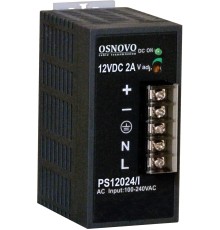 Блок питания/ OSNOVO Промышленный блок питания. DC12V, 2A (24W). Диапазон входных напряжений: AC195-265V