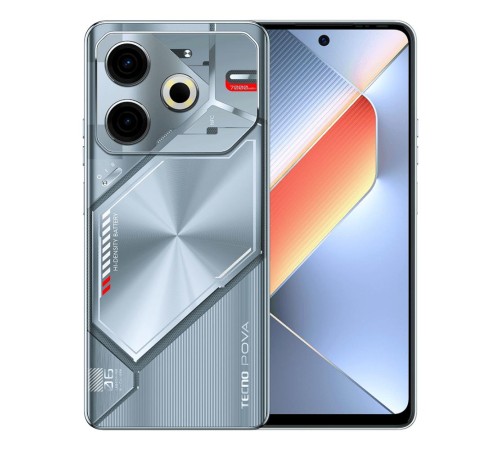LI6 POVA 6 Neo 256+8 Starry Silver, 6.78" Asahi Glass, 20:9, 2460 x 1080 Mpix, 2.2GHz, 8 Core, 8GB RAM, 256GB, up to 1TB flash, 50Мп+AI/8Мп, 2 Sim, 4G, BT v5.3, WiFi 802.11 b/g/n, GPS/AGPS, GLONASS, NFC, Type-C, 7000mAh, Android 14, 225g, 168,61 ммx7 LI6 POVA 6 Neo 256+8 Starry Silver, 6.78" Asahi Glass, 20:9, 2460 x 1080 Mpix, 2.2GHz, 8 Core, 8GB RAM, 256GB, up to 1TB flash, 50Мп+AI/8Мп, 2 Sim, 4G, BT v5.3, WiFi 802.11 b/g/n, GPS/AGPS, GLONASS, NFC, Type-C, 7000mAh, Android 14, 225g, 168,61 ммx7