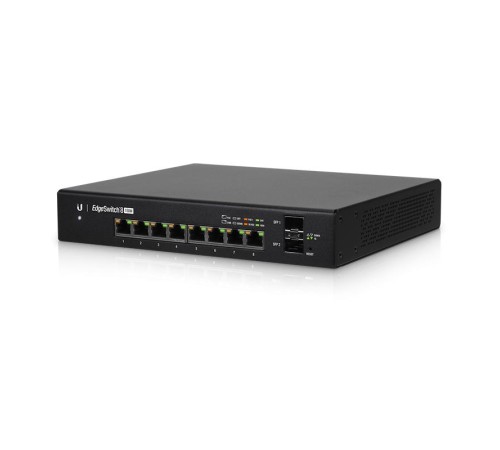 Коммутатор/ Gigabit switch with (8) RJ45 ports, (2) SFP ports, and a 150W power supply