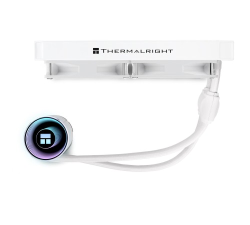 Водяное охлаждение для процессора/ Water Cooling System Thermalright Frozen Notte 240 White Argb V2 (240mm, White, ARGB/ Fans: 2x120mm, 72.37CFM, 27.7dBA, 2000RPM/ Pump height 54mm, 28dBA, 5300RPM, Rad thickness 27mm/ S: 1200, 1700, 1851, 2011, 2066, 115X
