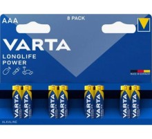 Батарейка AAA/ Батарейка Varta LONGLIFE POWER (HIGH ENERGY) LR03 AAA BL8 Alkaline 1.5V (4903) (8/160) (8 шт.)