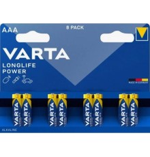 Батарейка AAA/ Батарейка Varta LONGLIFE POWER (HIGH ENERGY) LR03 AAA BL8 Alkaline 1.5V (4903) (8/160) (8 шт.)