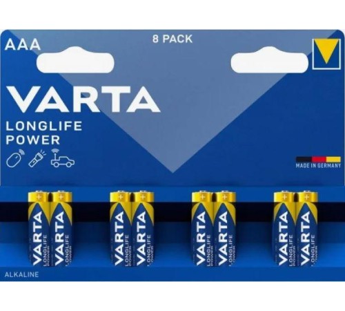 Батарейка AAA/ Батарейка Varta LONGLIFE POWER (HIGH ENERGY) LR03 AAA BL8 Alkaline 1.5V (4903) (8/160) (8 шт.)
