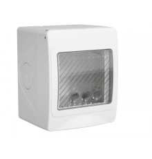 Коробка для настенного монтажа "Avanti", IP55, серая, 2 модуля