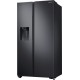 Холодильник Samsung/ 178x91.2.x71.6, 660/240 л, Диспенсер льда и воды, Metal Cooling, No Frost, side by side, матовый черный