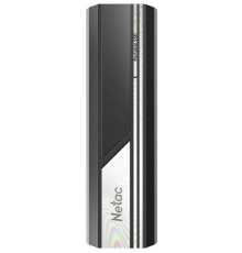 SSD накопитель Netac ZX10 2TB USB 3.2 Gen 2 Type-C External SSD, R/W up to 1050/1050MB/s, with USB C to A cable and 10Gbps USB C to C cable 5Y wty
