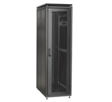 Шкаф сетевой 19" LINEA N 42U 600х600 мм перфорированная передняя дверь черный