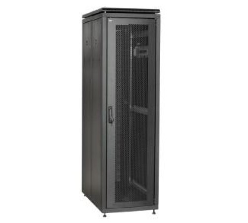 Шкаф сетевой 19" LINEA N 42U 600х600 мм перфорированная передняя дверь черный