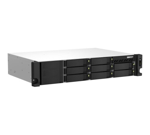 Сетевое хранилище без дисков/ SMB QNAP TS-873AeU-4G NAS 8x3.5/2.5 SATA/SSD trays, 2 x M2 PCIe, 2x 2.5 GbE, 2U rackmount, 1 PSU. AMD Ryzen V1500B 4-core/8-thread 2.2 GHz processor, 4 GB DDR4 RAM (1*4 GB) up to 64GB (2*32 GB). W/o rail kit RAIL-B02 Сетевое хранилище без дисков/ SMB QNAP TS-873AeU-4G NAS 8x3.5/2.5 SATA/SSD trays, 2 x M2 PCIe, 2x 2.5 GbE, 2U rackmount, 1 PSU. AMD Ryzen V1500B 4-core/8-thread 2.2 GHz processor, 4 GB DDR4 RAM (1*4 GB) up to 64GB (2*32 GB). W/o rail kit RAIL-B02