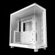 Корпус без блока питания/ Case NZXT H6 Flow, Midi-Tower, TG, 3x120mm, 2xUSB-A 3.2 + 1xUSB-C 3.2, ATX, mATX, mITX White