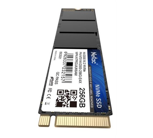 SSD накопитель Netac SSD NV2000 256GB PCIe 3 x4 M.2 2280 NVMe 3D NAND, R/W up to 2500/1000MB/s, IOPS(R4K) 130K/220K, TBW 150TB, 5y wty SSD накопитель Netac SSD NV2000 256GB PCIe 3 x4 M.2 2280 NVMe 3D NAND, R/W up to 2500/1000MB/s, IOPS(R4K) 130K/220K, TBW 150TB, 5y wty