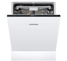 Посудомоечная бытовая машина HOMSair DW67M/ встраиваемая, 598х815х550 мм, 14 комплектов, 6 программ, 47 дБ, А++, расход воды - 11 л.
