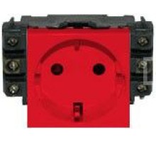Mosaic Розетка 2М 2К+З нем. ст., красн.