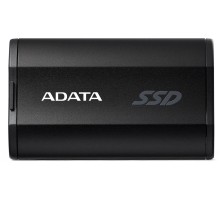 Твердотельный накопитель/ ADATA External SSD SD810, 4000GB, Type-C, USB 3.2 Gen2х2, up to R/W 2000/2000 MB/s, 72.7x44x12.2mm, Black (5 лет)
