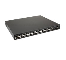 Коммутатор/ OSNOVO SW-48G4X-2L Управляемый L3 коммутатор на 48xGE RJ-45 c PoE + 4х10G SFP+ порта. Порты: 4*10/100/1000 Base-T с PoE (до 90W, A+B), 44*10/100/1000 Base-T с поддержкой PoE (IEEE 802.3af/at), 4 x 10G SFP+ Uplink