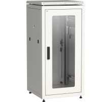 ITK Шкаф сетевой 19" LINEA N 24U 600х800 мм стеклянная передняя дверь, задняя металлическая серый