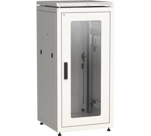 ITK Шкаф сетевой 19" LINEA N 24U 600х800 мм стеклянная передняя дверь, задняя металлическая серый ITK Шкаф сетевой 19" LINEA N 24U 600х800 мм стеклянная передняя дверь, задняя металлическая серый